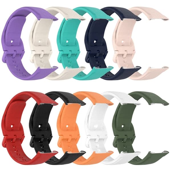 Oppo Watch Free klockarmband i texturerat silikon - Mörkgrön Grön