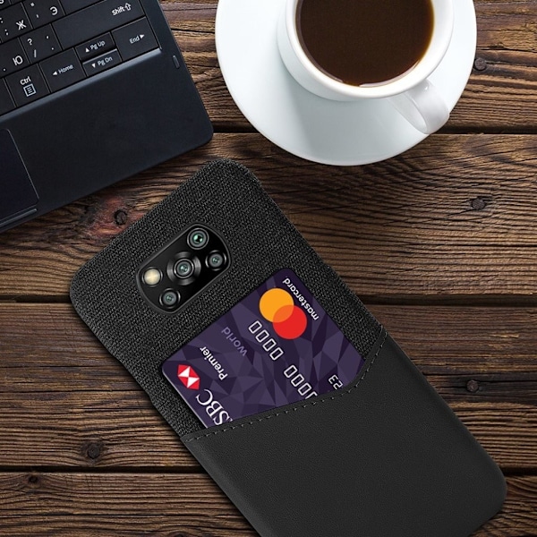 Bofink Xiaomi Poco X3 / X3 Nfc Card Cover - Sort Black