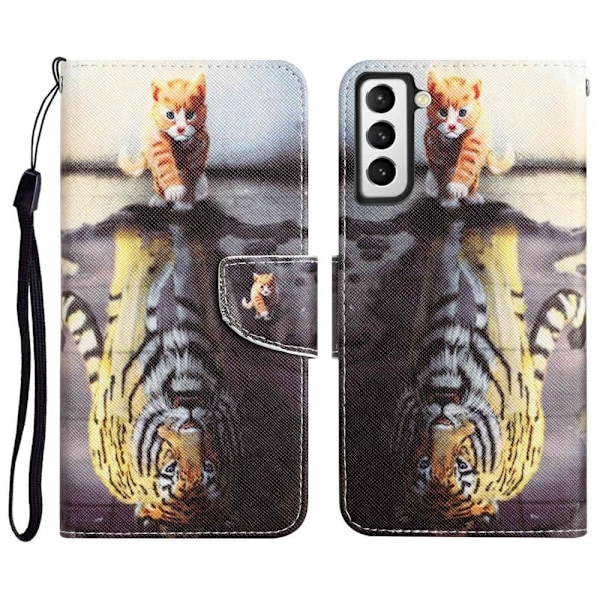 Wonderland Samsung Galaxy S22 flip etui - Tiger Multicolor