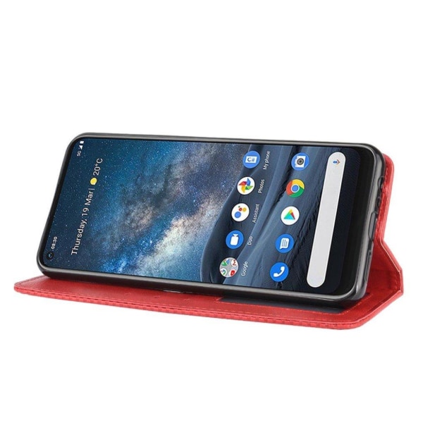 Bofink Vintage Nokia 8.3 5G nahkakotelo - Punainen Red