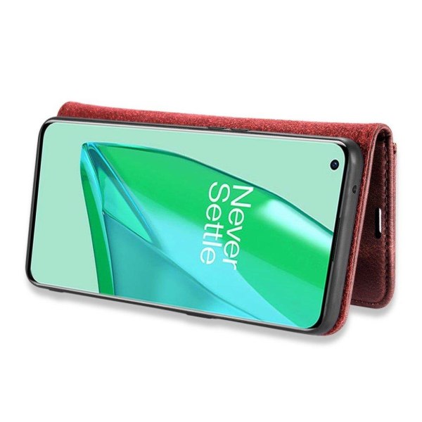 DG.MING OnePlus 9 Pro 2-in-1 Wallet Case - Red Red