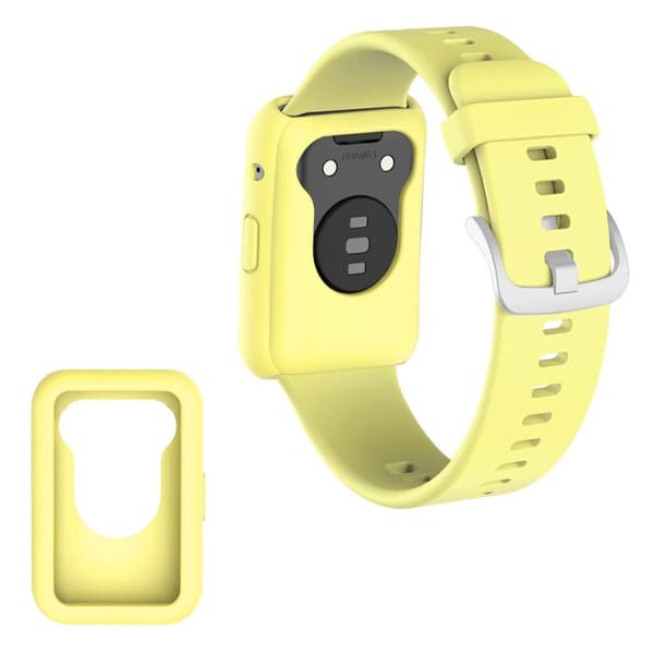 Huawei Watch Fit silikonisuojus - Keltainen Yellow