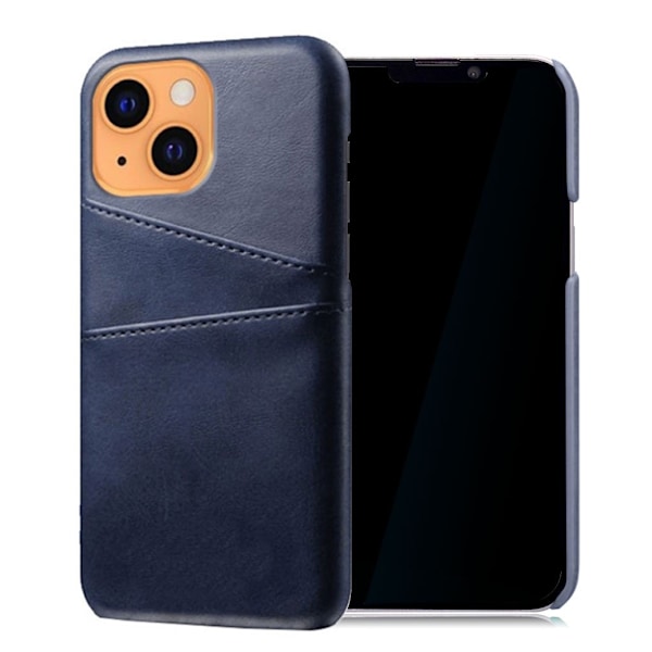 Dual Card iPhone 13 cover - Blå Blue
