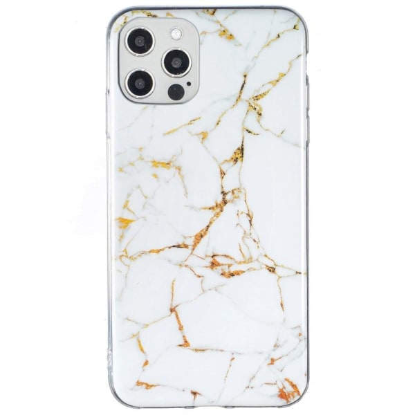 Marble iPhone 12 Pro Max Suojakotelo - Valkoinen White