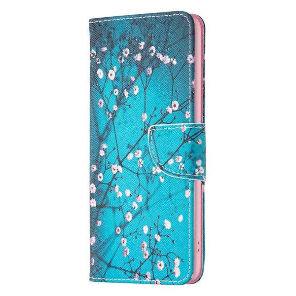 Wonderland Motorola Moto G72 Flip Etui - Plum Blossom Blue