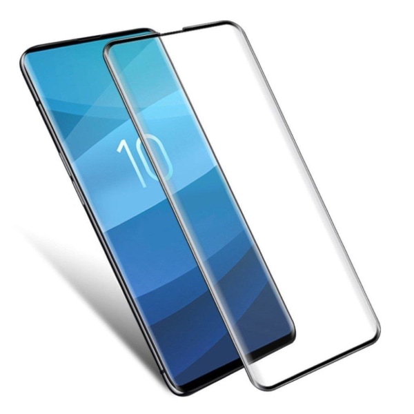 IMAK Samsung Galaxy S10 3D buet tempereret glas skærmbeskytter Transparent