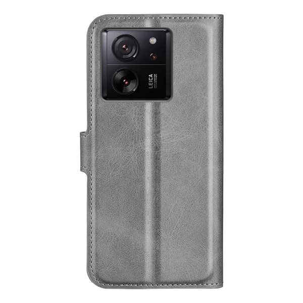 Lompakko Nahkakotelo For Xiaomi 13t - Harmaa Silver grey