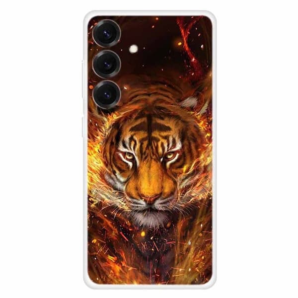 Vibe Samsung Galaxy S25 Plus deksel - Flammende Tiger Red
