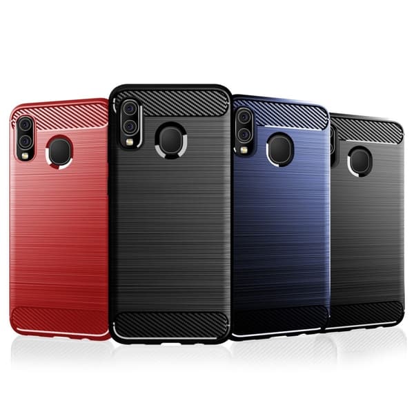 Carbon Flex Samsung Galaxy M10s / Samsung Galaxy A20 / Samsung Galaxy A30 cover - Sort Black