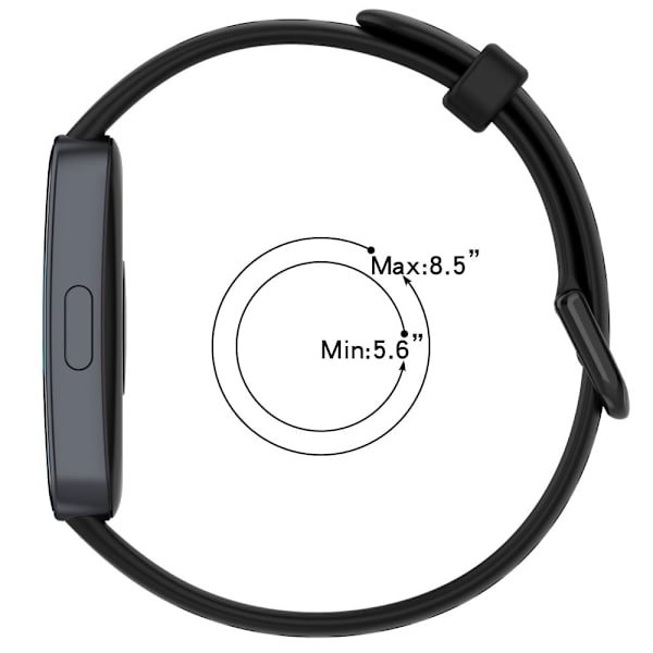 Huawei Band 8 enkel silikonrem - Grå Silvergrå