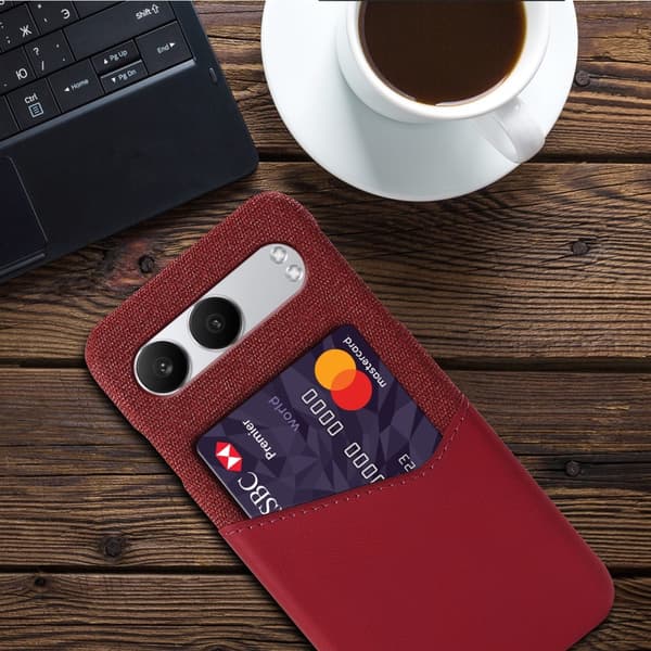 Bofink OnePlus Nord 4 korttikotelo - Punainen Red
