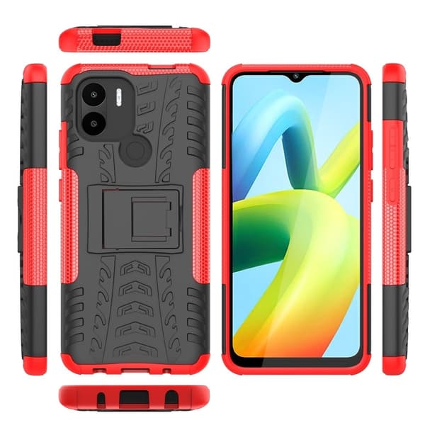 Offroad Xiaomi Poco C50 / Xiaomi Redmi A2 Plus / Xiaomi Redmi A1 Plus skal - Röd Röd