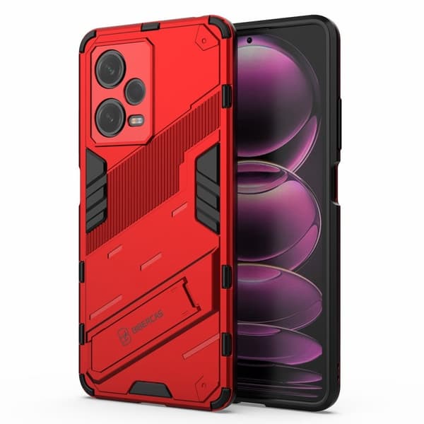Stöttåligt Xiaomi Redmi Note 12 Pro hybridskal - Röd Röd