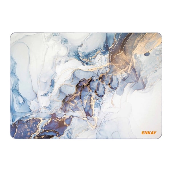 HAT PRINCE MacBook Pro 16 M1 / M1 Max (A2485, 2021) streamer light pattern style cover - Blålig Hvid Og Gyldne Gløder White