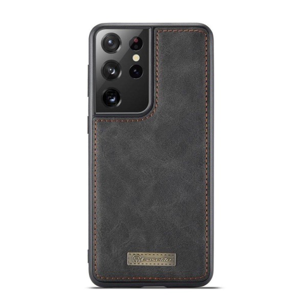 CaseMe Samsung Galaxy S21 Ultra Retro Wallet - Black Svart
