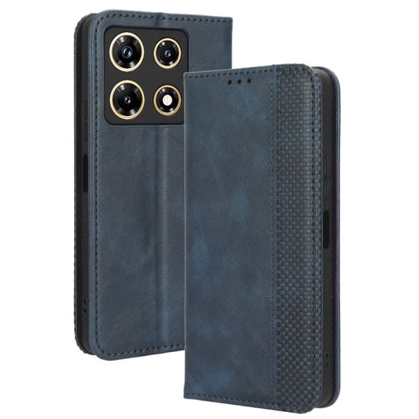 Bofink Vintage Infinix Note 30 Pro Læder Etui - Blå Blue