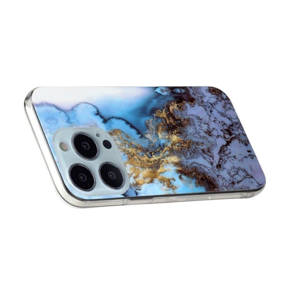 Marble design iPhone 13 Pro cover - Havvand Blå Blue