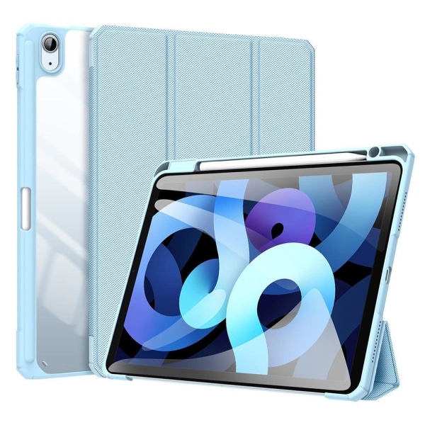 Tri-fold Leather Stand Case for iPad Air (2022) / Air (2020) - B Blue