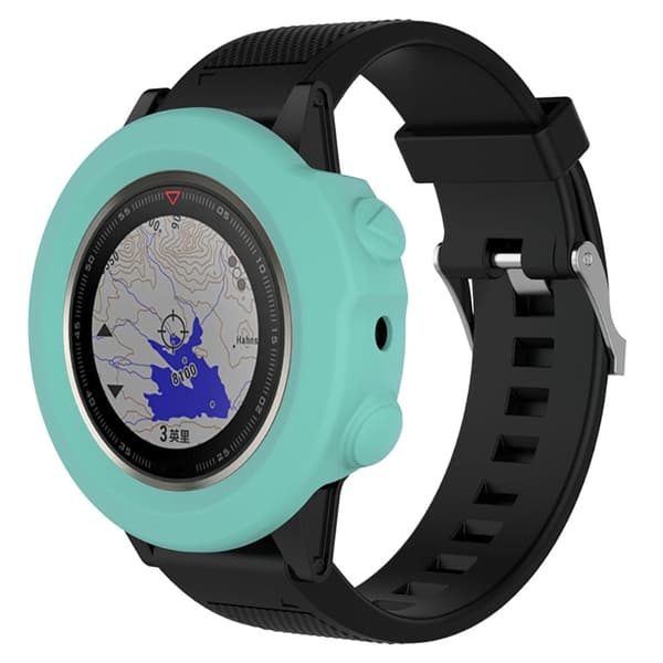 Garmin Fenix 5X / 5X Plus silikonisuojus - Syaani Green