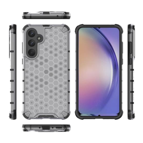 Bofink Honeycomb Samsung Galaxy A35 deksel - Grå Silver grey