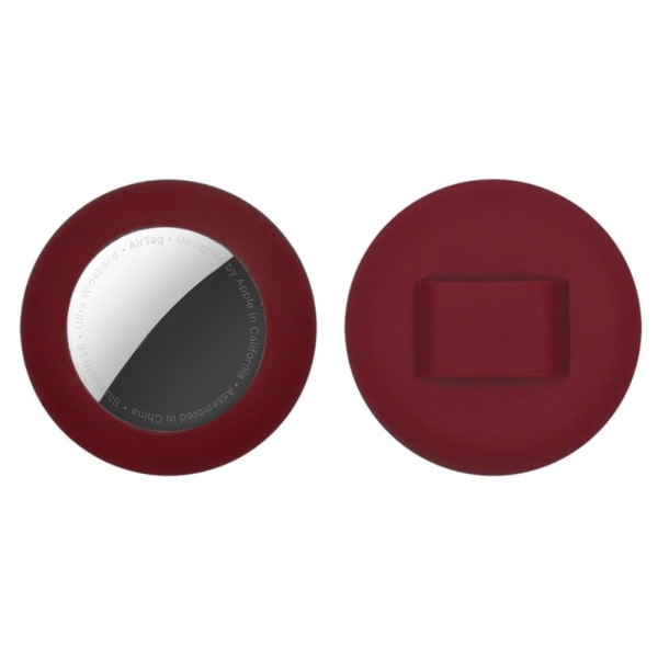 AirTags simple silicone cover - Wine Red Röd