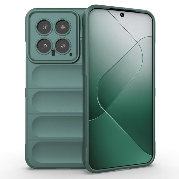 Mjukt greppformat skal för Xiaomi 14 - Grön Grön