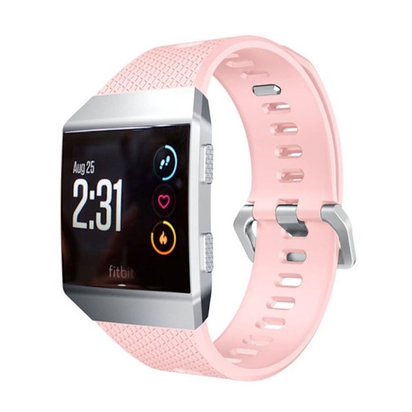 Fitbit Ionic blød silikone rem - Lyserød Pink