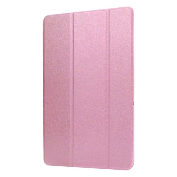 Samsung Galaxy Tab A7 10.4 (2020) silk tri-fold läder flip fodral - rosa Rosa