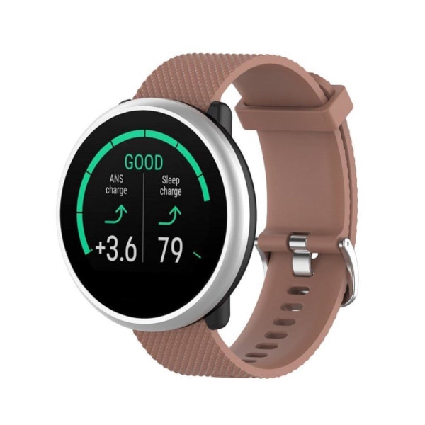 Polar Ignite simple silicone watch band - Brown Brun