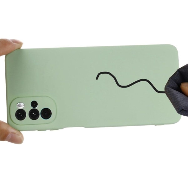 Matte Liquid Silikone Cover til Motorola Moto G22 - Grøn Green