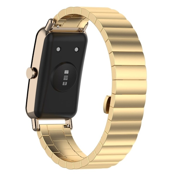 16mm Huawei Watch Fit Mini ruostumattomasta teräksestä valmistettu ranneke - Kulta Gold