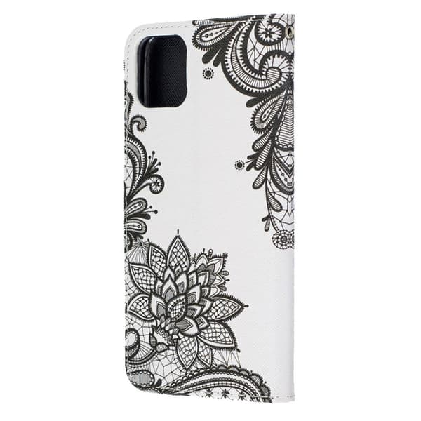 Wonderland iPhone 11 Pro Max flip veske - Blondeblomst Black