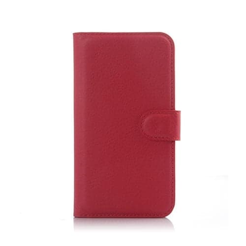 Litchi Huawei Y625 Lær Etui - Rød Red
