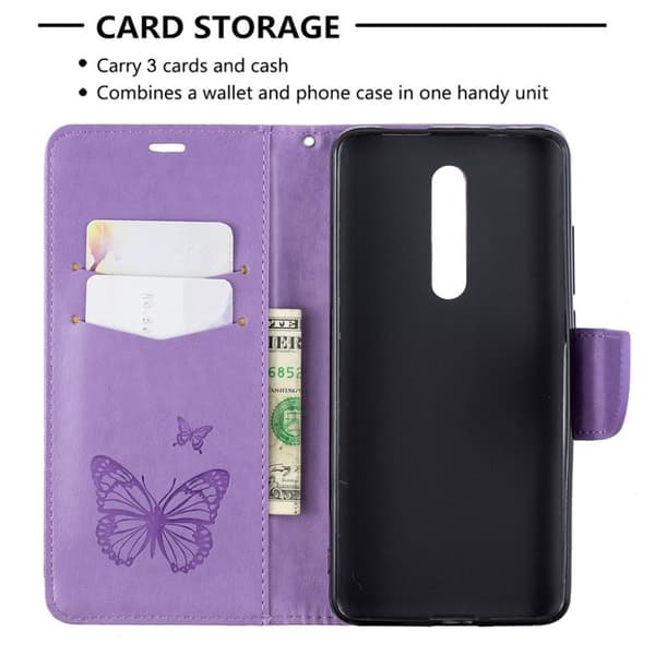 Butterfly Xiaomi Redmi K20 Pro etui - Lilla Purple