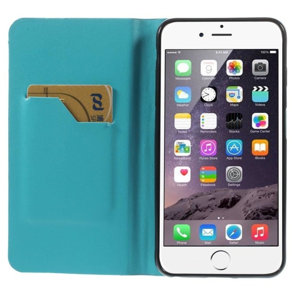 Trenter (Vaaleansininen / Musta) iPhone 6 Plus Nahkakotelo Blue