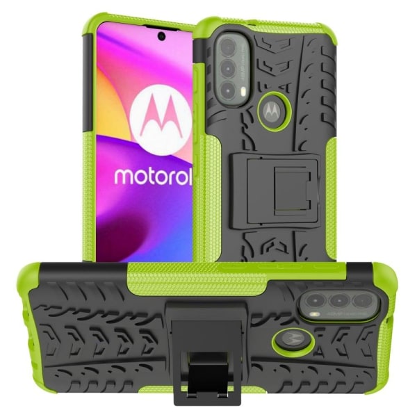 Offroad Motorola Moto E40 skal - Grön Grön