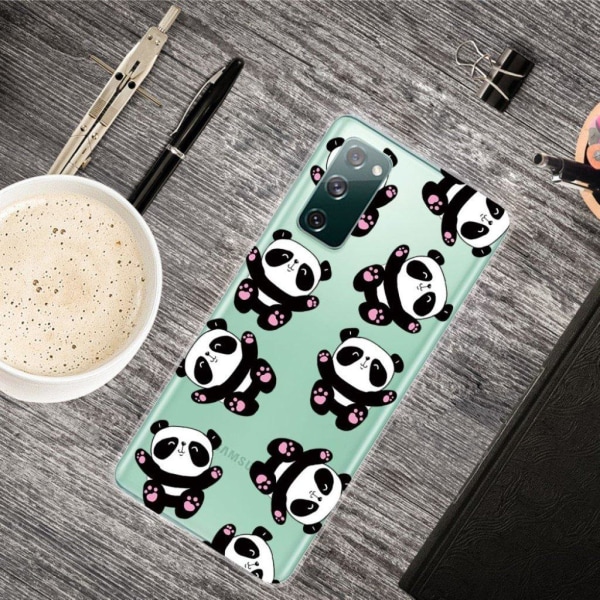 Deco Samsung Galaxy S20 FE 5G / Samsung Galaxy S20 FE skal - Panda Vit