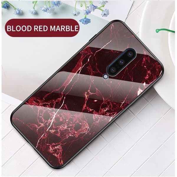 Fantasy Marble OnePlus 8 deksel - Rød Red