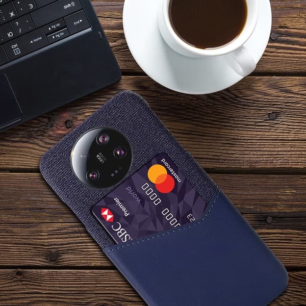 Bofink Xiaomi 13 Ultra Kredittkort Deksel - Blå Blue