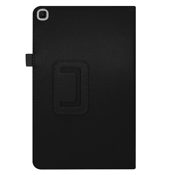 Samsung Galaxy Tab S6 Lite litchi tekstur læder flip taske - Sort Black