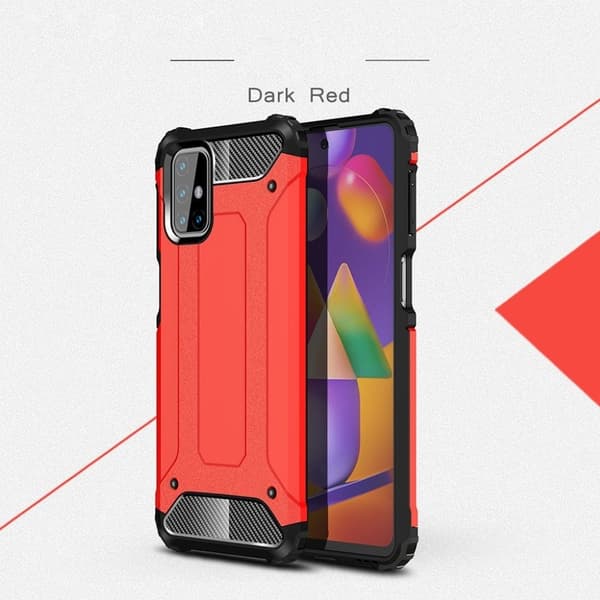 Armour Guard Samsung Galaxy M31s cover - Rød Red
