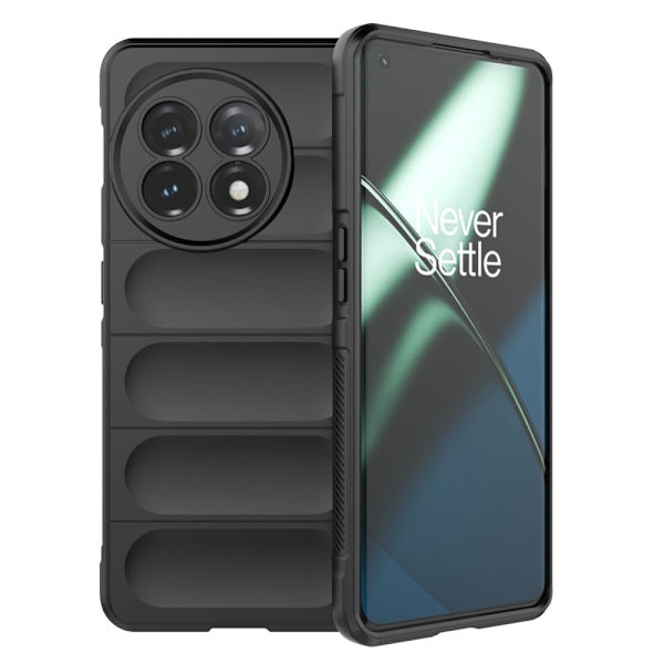 Blødt grebsformet cover til OnePlus 11 - Sort Black