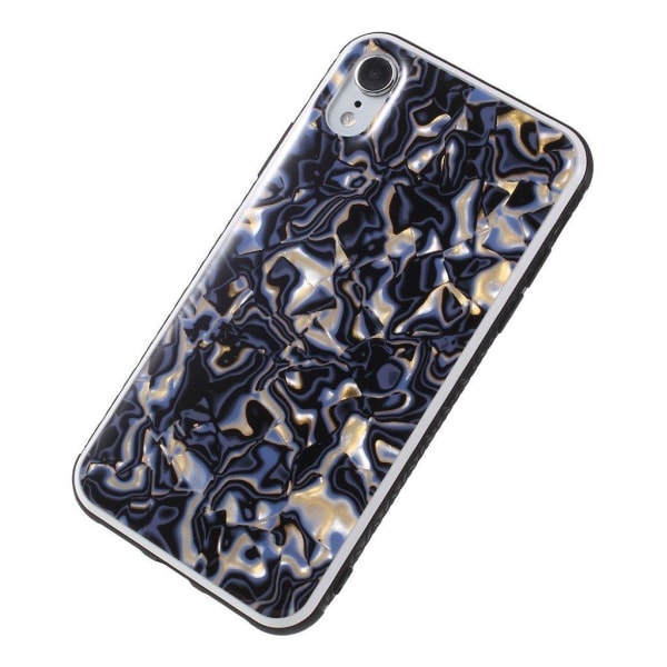iPhone Xr mobilskal plast silikon snäckskal - Mörkblå Blå