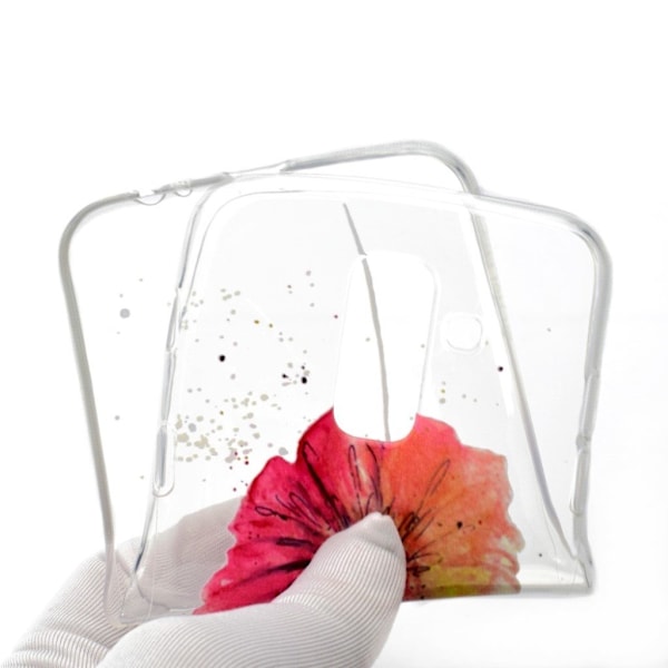 Samsung Galaxy A6+ (2018) / A9 Star Lite mobilskal TPU material mönster - Färgrik blomma multifärg