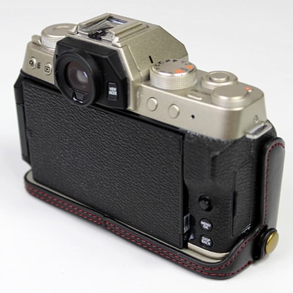 Fujifilm X-T200 hållbart läderfodral - Svart Svart