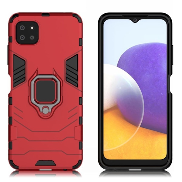 Ring Guard-fodral - Samsung Galaxy A22 5G - Röd Röd