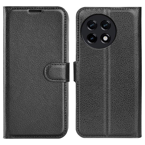 Klassisk OnePlus 11R / Ace 2 Flip Etui - Sort Black