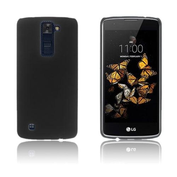 Sund gummibelagt hårdt cover til LG K8 - Sort Black