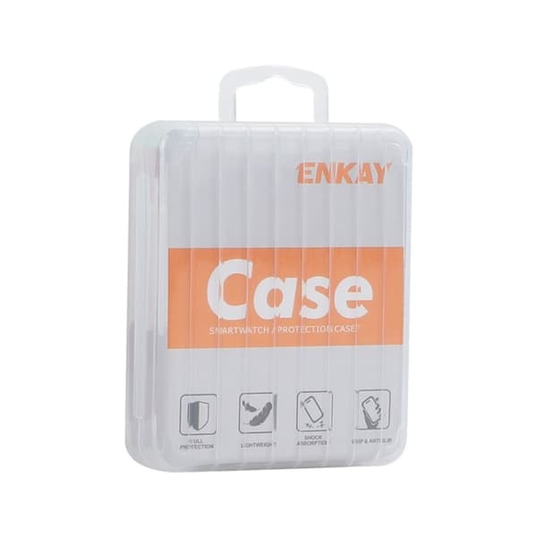 Apple Watch Series 10 42 mm ENKAY HAT PRINCE Solid Color PC Watch Case Stötsäkert skydd - Ljusblå Blå