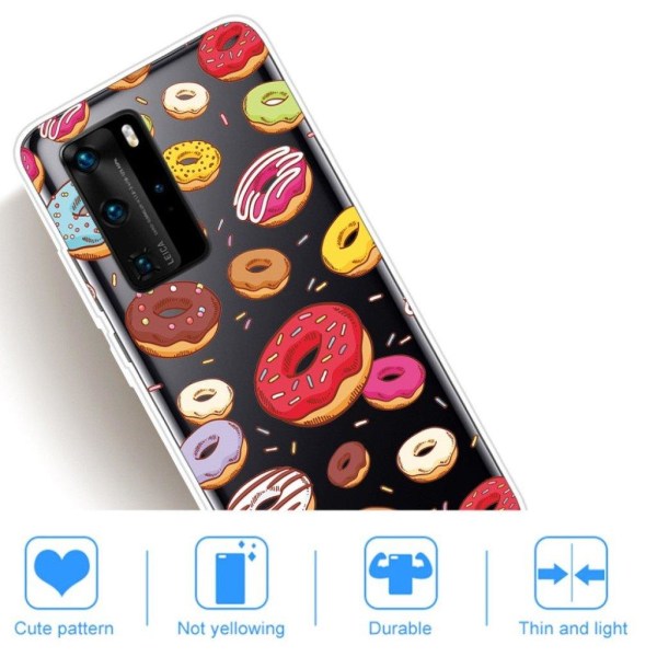 Deco Huawei P40 Cover - Donuts Multicolor